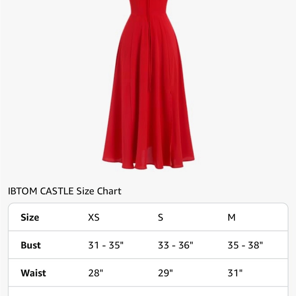 Elegant Red Midi Dress